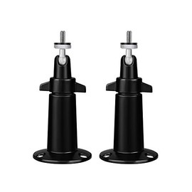 OLAIKE Smart Home Adjustable Indoor/Outdoor Wall Mount Compatible with Stick Up Cam Wired/Battery & Indoor Cam, Arlo Pro/Pro 2/Pro 3/Pro 4/Ultra/Ultra 2/Solar Panel, Wyze Cam Pan/Outdoor,2 Pack Black