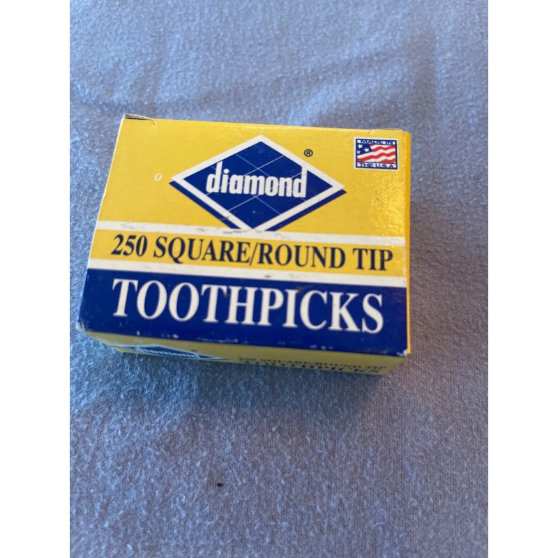Diamond 250 Square/Round Tip Toothpicks (1-Pack)