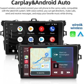 JOYINCAR FOR TOYOTA COROLLA 2009-2013 32G ANDROID 13 CAR STEREO RADIO GPS NAVI CARPLAY BT