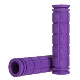 Generic Purple Non-Slip Rubber Bike Handlebar Grips for Road Mountain Bicycle Scooter