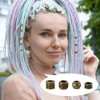 NBEADS Tibetan Style Large Hole Beads, 8 Styles African Hair