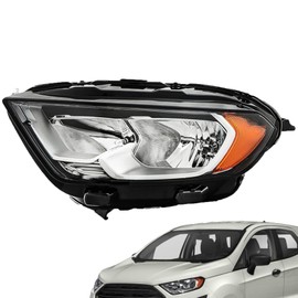 ANTUKO 1 Pack Headlight Assembly Left Side Replacement for EcoSport 2018-2022 FO2502374