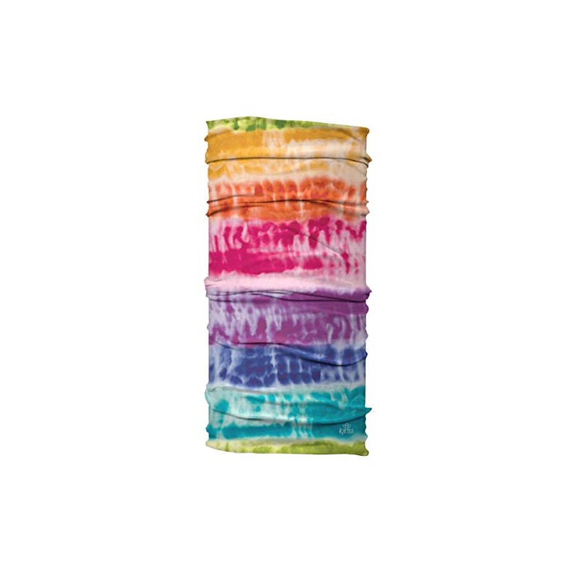 Karma Rainbow Tie Dye Headband for Women - Wide -