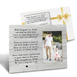grapehiker Dad Gifts from Daughter,Fathers Gifts from Wife,Dad Picture Frame from Daughter,Dad and Daughter Picture Frame,4x6,First Time Dad Gifts,First For New Dad