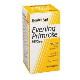 HEALTH AID EVENING PRIMROSE OIL 1000MG WITH VITAMINE E. REDUCE MENOPAUSAL SYMPTOMS 90CAPSULES