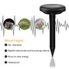 Solar Repellent Ultrasonic Pest Control Waterproof Pest Repeller for Lawn