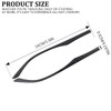1 Pair Black TR90 Plastic Frame Eyeglass Arms Single Teeth