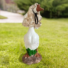 muiouis Porch Goose Wigs, Porch Goose Outfits Lawn Goose Statue Accessories for Outdoor Garden Patio Yard Goosey Decor （Style 1）