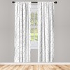 Lunarable Flecha Cortina de Microfibra, Motivos, Window Treatments 2 Panel