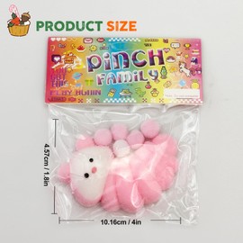 Taba Squishy Toys,Valentines Cat Paw Cute Kawaii Squeeze Toys ,Sticky Squishy Fidget Toys Silicone Squeeze Toy for Stress Relief,Cute Soft Toys,Best Valentines Gift for Anniversary（Caterpillar Pink）