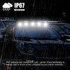 Gonice White 12 LED Cab Lights - 5PCS Smoked Roof