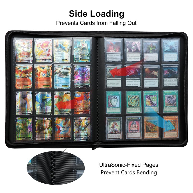 Rieton 16 Pocket 1408 Pockets Card Binder, Large Ringless Side