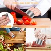 Niupiour Stainless Steel Finger Guards, 4 Packs of Finger Protectors
