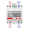 Electricity Meter 4P LCD Display Multifunctional RS485 Single Phase Bidirectional