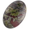 mookaitedecor 1Pc Oval Dragon Bloodstone Palm Worry Stone, Natural Polished