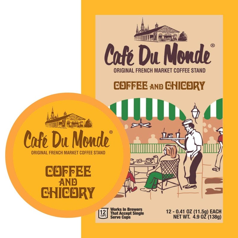 Cafe Du Monde Coffee and Chicory Single-Serve Cup Pods, 12