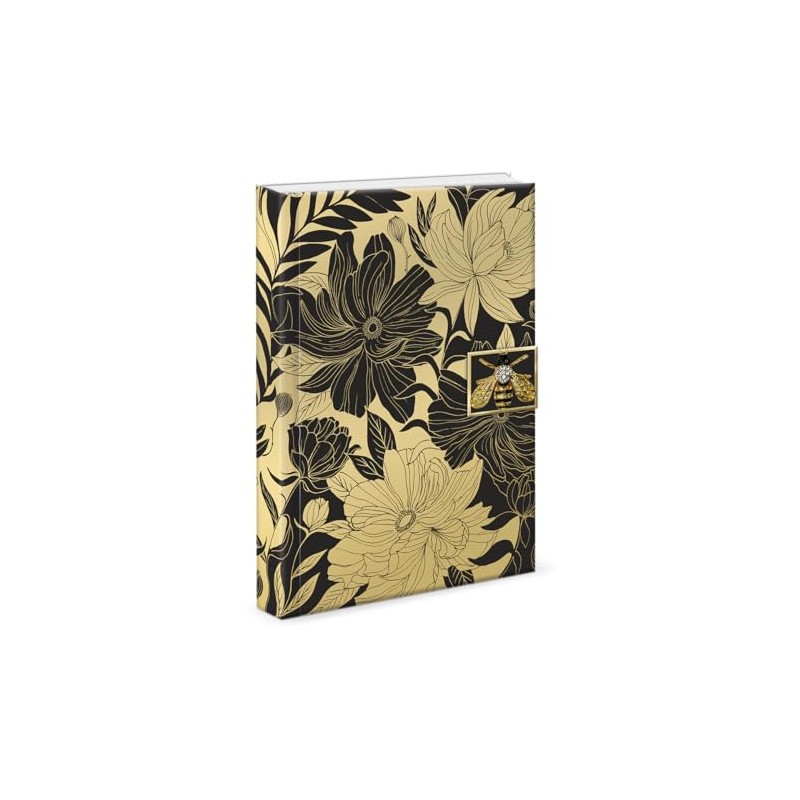 ‎Punch Studio Black Dahlias Brooch Journal (50443)