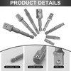 8-Piece Socket Adapter, 1/4 Inch Hex Adapter to 1/4 Inch,