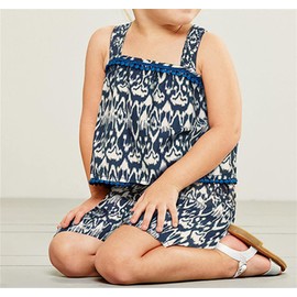 Mud Kingdom - Conjunto de camisetas y pantalones cortos para niña, Azul marino, 2 Años