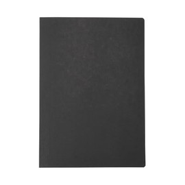 Muji NAA42A8S Premium Paper Flat Notebook Black A5 Horizontal Ruled 80 Sheets