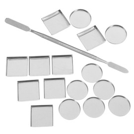 FOMIYES Diy Makeup Palette Storage 31pcs Metal Pans for Eyeshadow Blush Pressed Powder