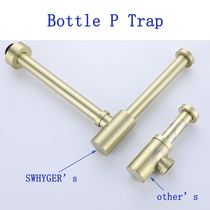 SWHYGER Bottle P Trap 1 1/4 with 11.81 inch Slip
