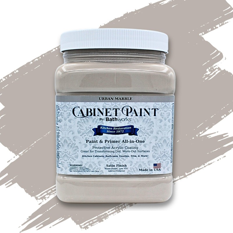 Bathworks Cabinet & Furniture Paint - Satin Finish, Easy Application,