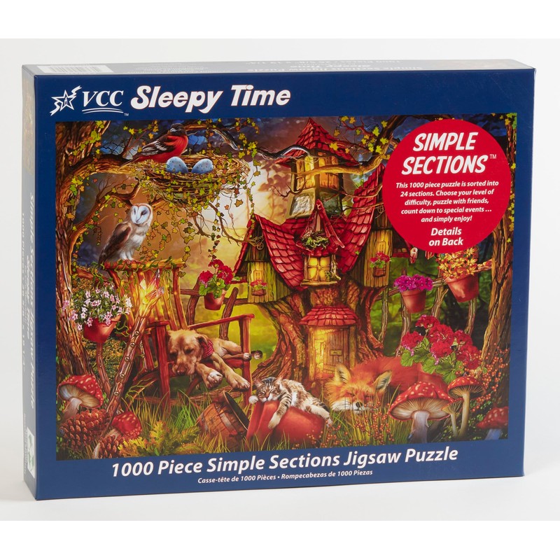Sleepy Time Simple Sections™ Jigsaw Puzzle - 1000 Pieces -