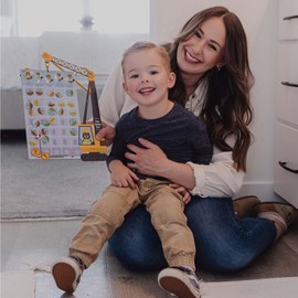 Potty Training Chart with 35 Stickers, 3 Reminder Stickers and Crown for Toddlers Boys and Girls - Potty Training Rewards for Kids - Crane