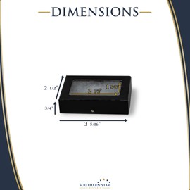 6 Pack of 3.5 x 2 x 0.75 Riker Display Case Mount Box for Collectibles and Artifcats