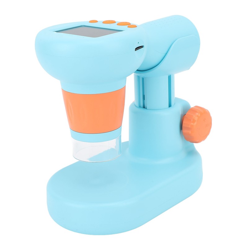 Kids Microscope with 8 LEDs IPS Eye Protection Screen 100X‑800X