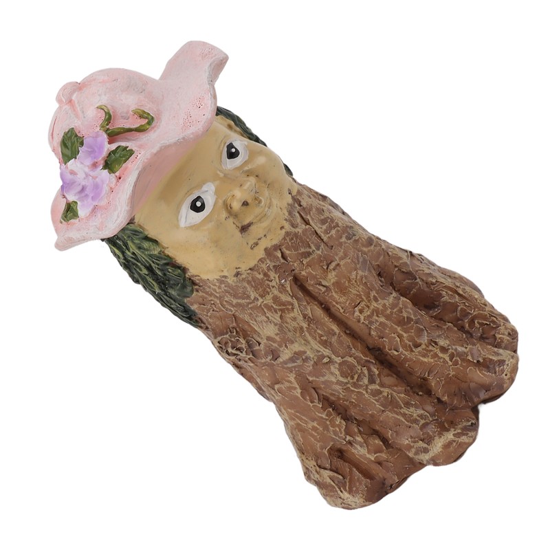 Garden Style Tabletop Ornament Tree Stump Man Exquisite Resin Figurines