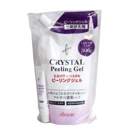 ellesoie cosmetics crystal peeling gel in exfoliating container containing beauty ingredients that work on the skin, 10.6 oz (300 g) + 0.4 oz (10 g), best cost performance set