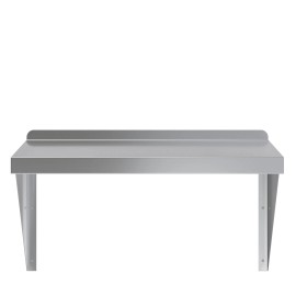AmGood 18" Width x 24" Length | Stainless Steel Wall Shelf | Square Edge