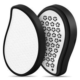 AOGOE 2 in1 Nano Glass Foot File & Hair Eraser, Foot Scraper for Callus Remover and Dead Skin, Reusable Magic Painless Exfoliation Hair Removal Tool, Scrubber for Gentle Removal Hard Skin and Hair