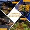 GIGALUMI Solar Lights Outdoor Waterproof, 6 Pack LED Solar Garden