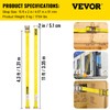 VEVOR E-Track Ratchet Strap, 8 Pack 2" x 15'Polyester Tie-Down