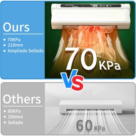 Selladora al Vacio Profesional EMAGIE para Alimentos con Pantalla LED y 60 KPa de Succión