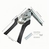 Bogmif Hog Ring Pliers Kit with 1200 M-Nails, Versatile M-Ring
