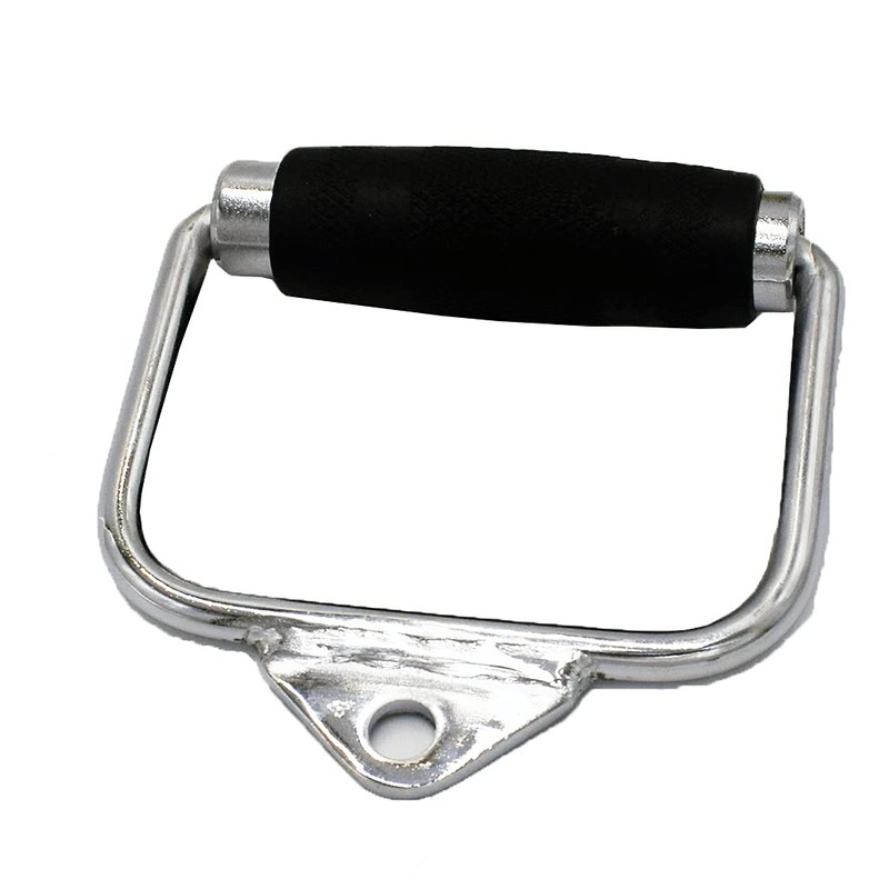 Yuhqc Single D-Handle Single Chrome Handle Cable Attachment with Handgrips