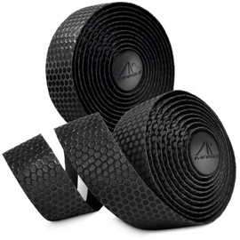 MARQUE Hex Bicycle Handlebar Tape - Road Bike Handle bar Tape 2PCS per Set (Black)