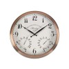 Outside In Henley Wall Clock & Thermometer 12"