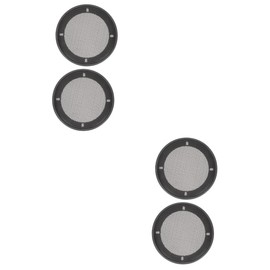 Gatuida 4pcs Speaker Protector Cover Iron Mesh Grille for Easy Installation Fits to Speakers Black Subwoofer Accessory