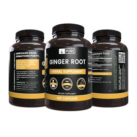 Pure Original Ingredients Ginger Root (365 Capsules) No Magnesium Or Rice Fillers, Always Pure, Lab Verified