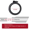 LCGP 2.5 Inch Inlet Exhaust Tip 2.5" x 4" x