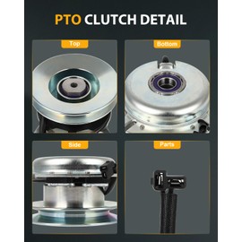 OCPTY Electric Lawn Mower Clutch 917-05121 Replacement for TROY BILT for MUSTANG 42 XP 2013-14 717-05121 71705121 91705121 Electric PTO Clutch