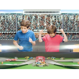 Slot Car Race Track Sets | NASCAR Crash Circuit Ultimate Road Course Bundle | 4 Electric Powered Cars with Flash Chargers | Race Tracks for Kids Ages 4-8 | Car Racing Toy