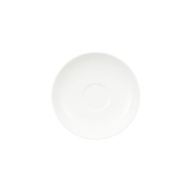 Villeroy & Boch Royal Mokka-/Espresso-Untertasse, Premium Bone Porzellan, Weiß
