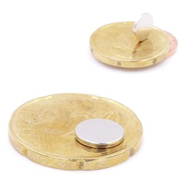 Brudazon 10 Mini Disc Magnets 8 x 1 mm N52 Strongest Level Neodymium Magnets Ultra Strong Power Magnet for Model Making, Photo, Whiteboard, Notice Board, Fridge, Crafts, Magnetic Disc Extra Strong