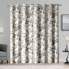 iTapnoom Floral Blackout Curtains, Farmhouse Beige Botanical Flower Patterned Curtains